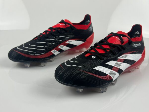 Adidas Predator 2025 Laced Edition FG (Black, Red, and White)