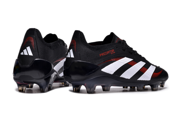 Adidas Predator 2025 Laced Edition FG (Black, White, and Red) - Image 2