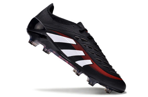 Adidas Predator 2025 Laced Edition FG (Black, White, and Red) - Image 7