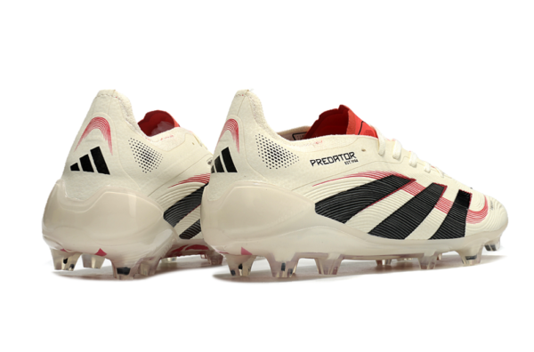 Adidas Predator 2025 Laced Edition FG (Cream, Black, and Red) - Image 2