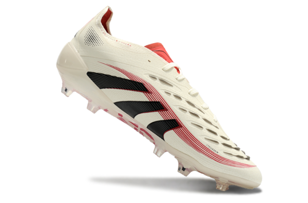 Adidas Predator 2025 Laced Edition FG (Cream, Black, and Red) - Image 4