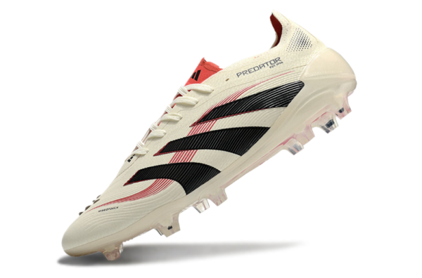 Adidas Predator 2025 Laced Edition FG (Cream, Black, and Red) - Image 5