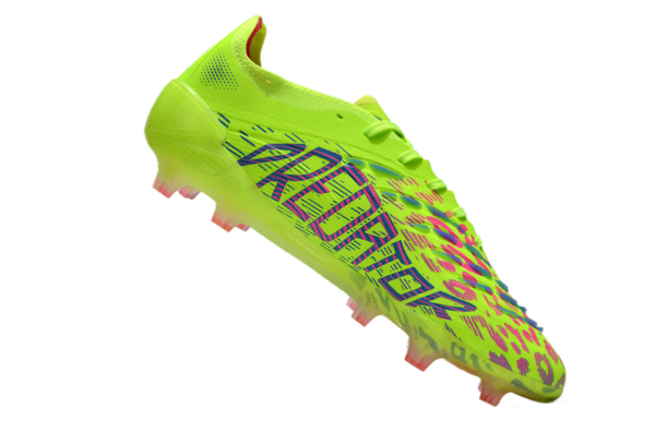 Adidas Predator 2025 Laced Edition FG (Lime Green and Pink Splash)