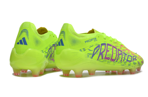 Adidas Predator 2025 Laced Edition FG (Lime Green and Pink Splash) - Image 3