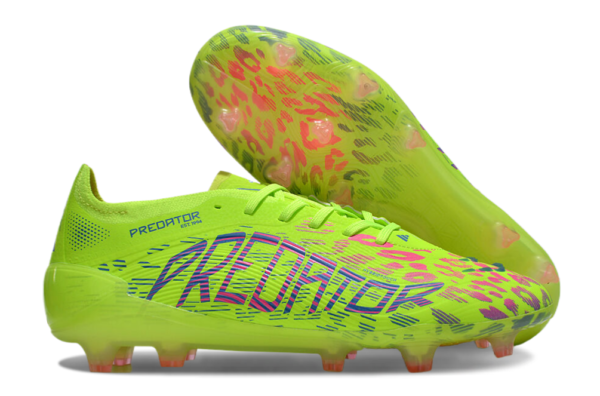 Adidas Predator 2025 Laced Edition FG (Lime Green and Pink Splash) - Image 4