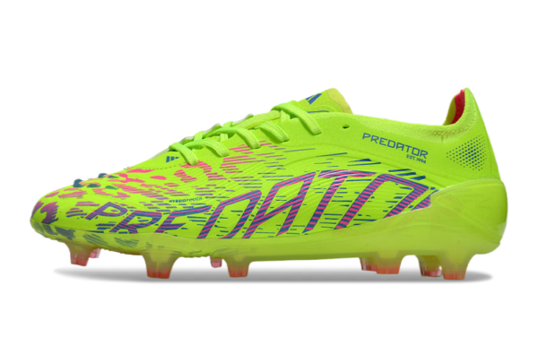 Adidas Predator 2025 Laced Edition FG (Lime Green and Pink Splash) - Image 6