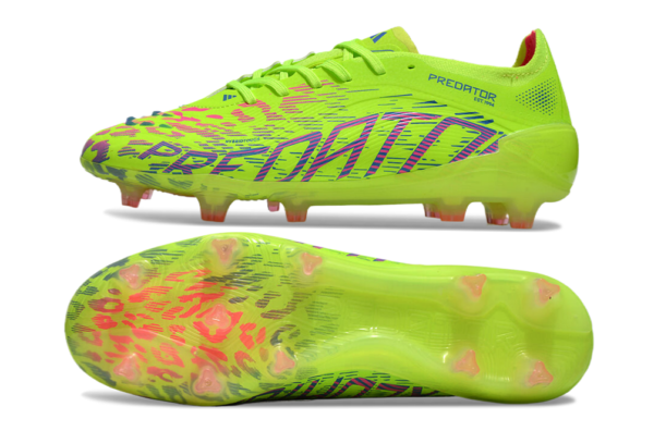 Adidas Predator 2025 Laced Edition FG (Lime Green and Pink Splash) - Image 7