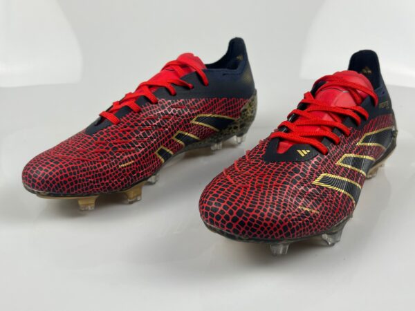 Adidas Predator 2025 Laced Edition FG (Red, Black, and Gold)