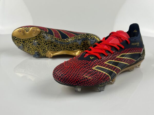 Adidas Predator 2025 Laced Edition FG (Red, Black, and Gold) - Image 2