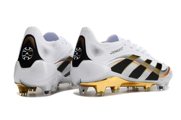 Adidas Predator 2025 Laced Edition FG (White, Black, and Gold Variation) - Image 5