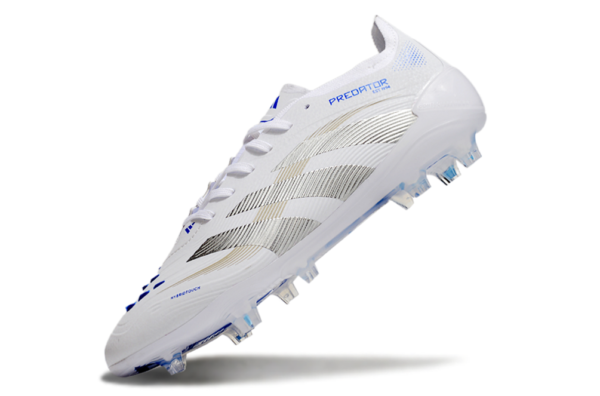 Adidas Predator 2025 Laced Edition FG (White and Silver Blue)