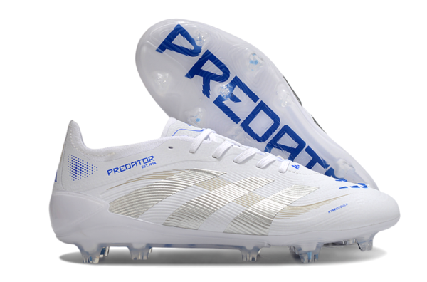 Adidas Predator 2025 Laced Edition FG (White and Silver Blue) - Image 7