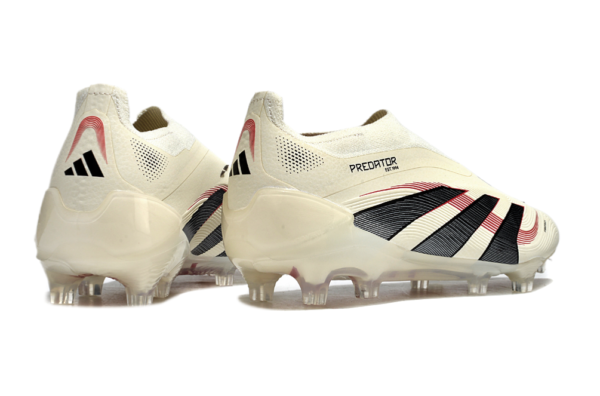 Adidas Predator 2025 Laceless Edition FG (Cream Black Red) - Image 3