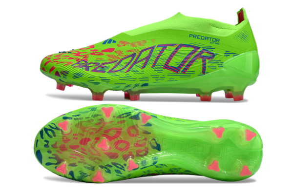 Adidas Predator 2025 Laceless Edition FG (Lime Green and Pink Fusion) - Image 6