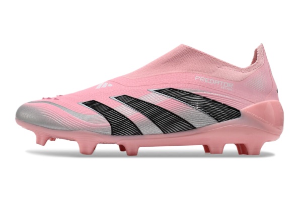 Adidas Predator 2025 Laceless Edition FG (Pink and Black) - Image 2