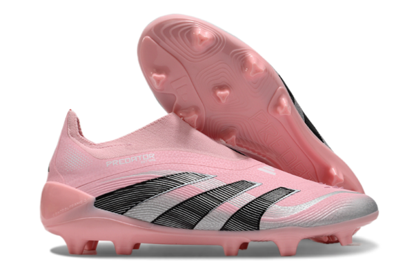 Adidas Predator 2025 Laceless Edition FG (Pink and Black) - Image 4