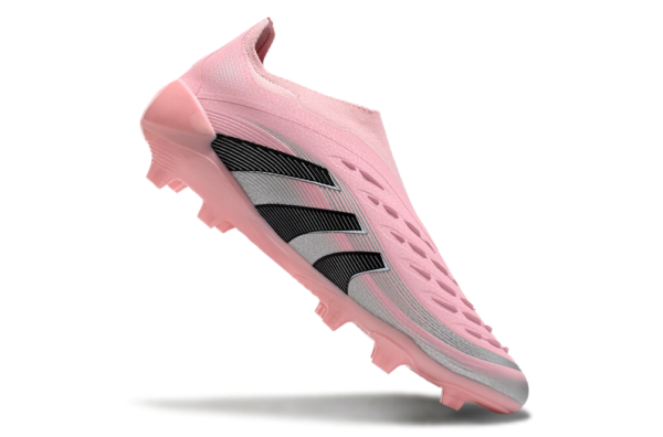 Adidas Predator 2025 Laceless Edition FG (Pink and Black) - Image 5