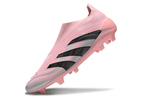 Adidas Predator 2025 Laceless Edition FG (Pink and Black) - Image 6