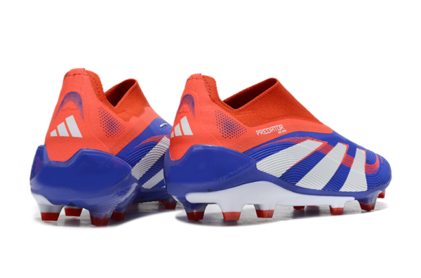 Adidas Predator 2025 Laceless Edition FG (Red, Blue, and White)