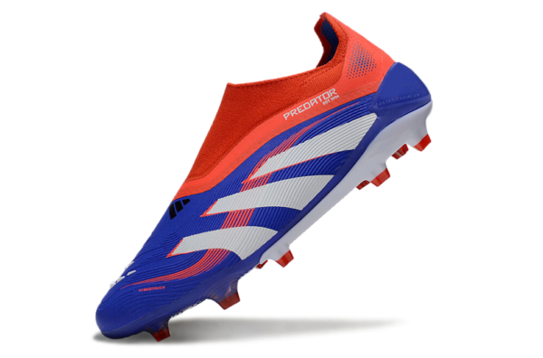 Adidas Predator 2025 Laceless Edition FG (Red, Blue, and White) - Image 4