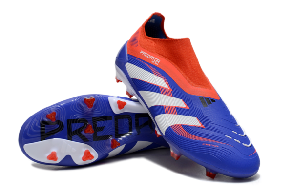 Adidas Predator 2025 Laceless Edition FG (Red, Blue, and White) - Image 5