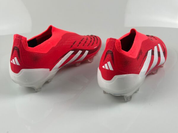 Adidas Predator 2025 Laceless Edition FG (Red and White Variation) - Image 3