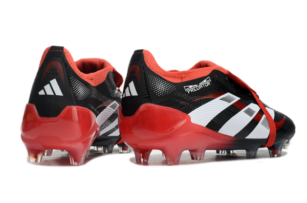 Adidas Predator 2025 Tongue Edition FG (Black, Red, and White)