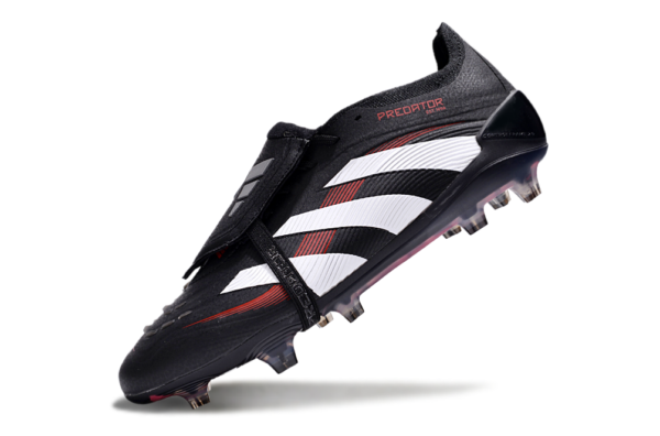 Adidas Predator 2025 Tongue Edition FG (Black, White, and Red) - Image 7