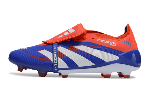 Adidas Predator 2025 Tongue Edition FG (Blue, Red, and White Variation) - Image 3