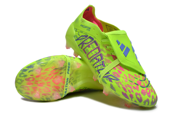 Adidas Predator 2025 Tongue Edition FG (Lime Green and Pink Neon) - Image 7