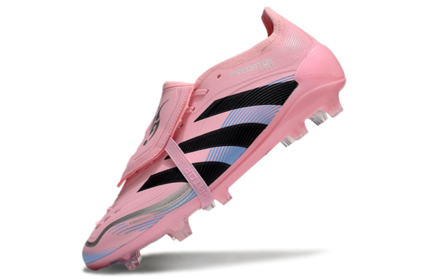 Adidas Predator 2025 Tongue Edition FG (Pink, Black, and Blue Variation) - Image 4