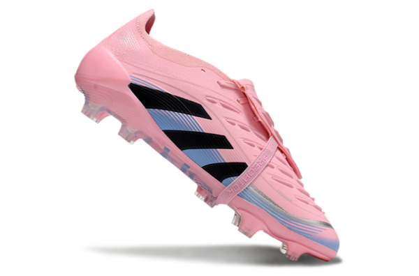 Adidas Predator 2025 Tongue Edition FG (Pink, Black, and Blue Variation) - Image 6