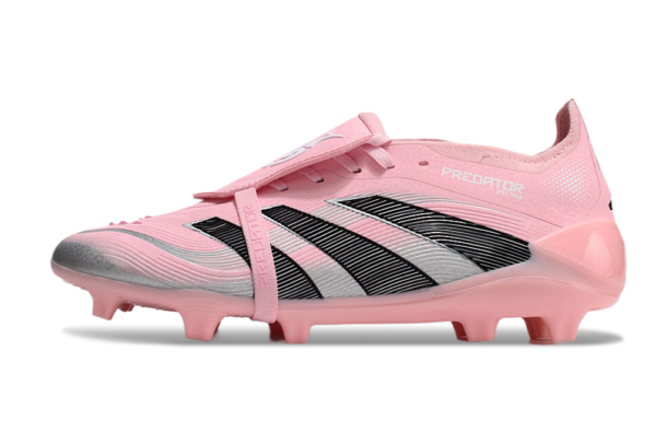 Adidas Predator 2025 Tongue Edition FG (Pink and Black Variation)