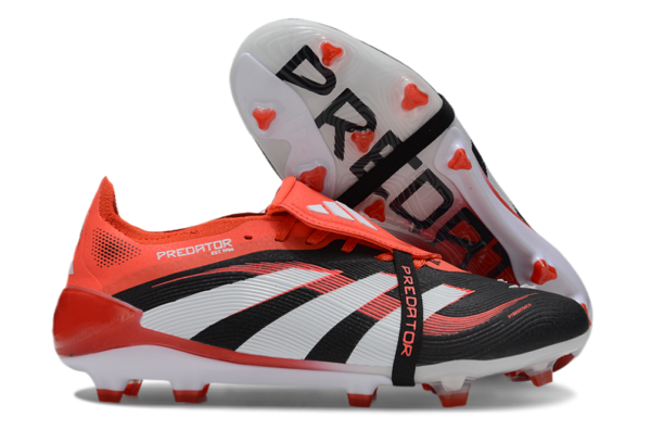 Adidas Predator 2025 Tongue Edition FG (Red, Black, and White) - Image 3