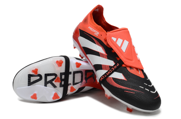 Adidas Predator 2025 Tongue Edition FG (Red, Black, and White) - Image 4