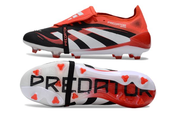 Adidas Predator 2025 Tongue Edition FG (Red, Black, and White) - Image 5