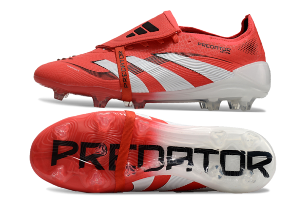 Adidas Predator 2025 Tongue Edition FG (Red and White) - Image 2