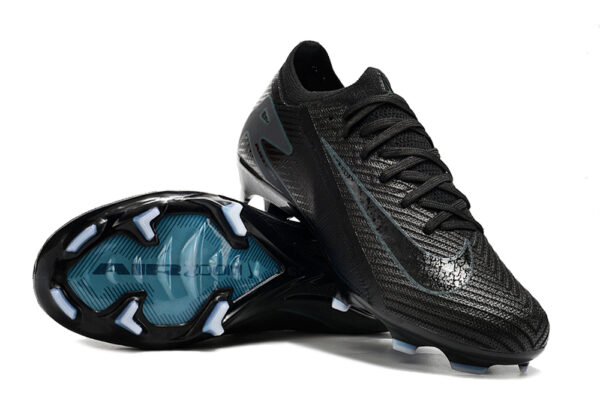 Nike Air Zoom Mercurial Vapor XVI Elite FG (Black/Black/Blue Variation) - Image 12