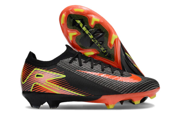 Nike Air Zoom Mercurial Vapor XVI Elite FG (Black, Orange, and Neon Green) - Image 2