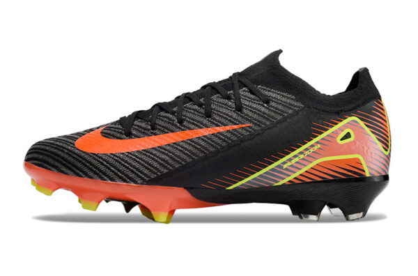 Nike Air Zoom Mercurial Vapor XVI Elite FG (Black, Orange, and Neon Green) - Image 3