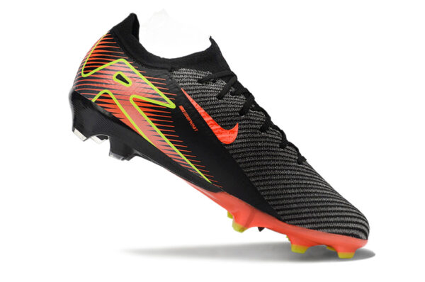 Nike Air Zoom Mercurial Vapor XVI Elite FG (Black, Orange, and Neon Green) - Image 4