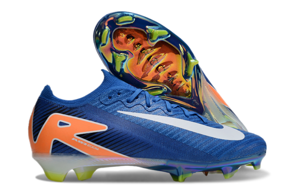 Nike Air Zoom Mercurial Vapor XVI Elite FG (Blue and Orange Variation) - Image 6