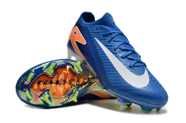 Nike Air Zoom Mercurial Vapor XVI Elite FG (Blue and Orange Variation) - Image 7