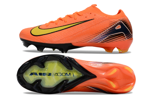 Nike Air Zoom Mercurial Vapor XVI Elite FG (Bright Orange and Black) - Image 2