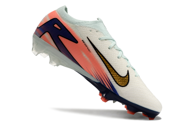 Nike Air Zoom Mercurial Vapor XVI Elite FG (Ice Blue, Coral, and Midnight Navy) - Image 7