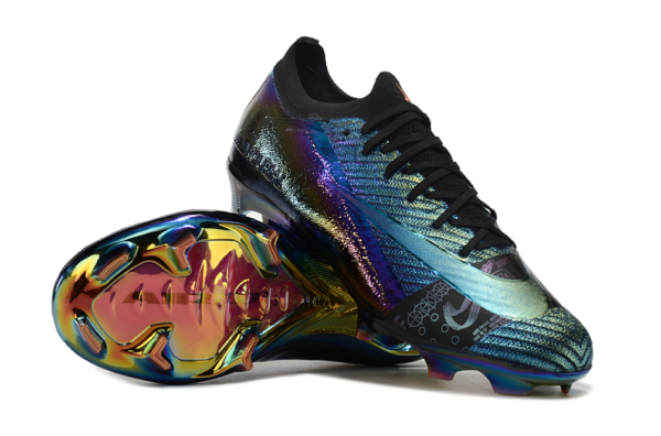 Nike Air Zoom Mercurial Vapor XVI Elite FG (Iridescent Black and Blue) - Image 6