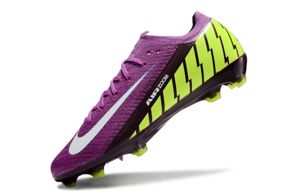 Nike Air Zoom Mercurial Vapor XVI Elite FG (Purple and Volt Green) - Image 2