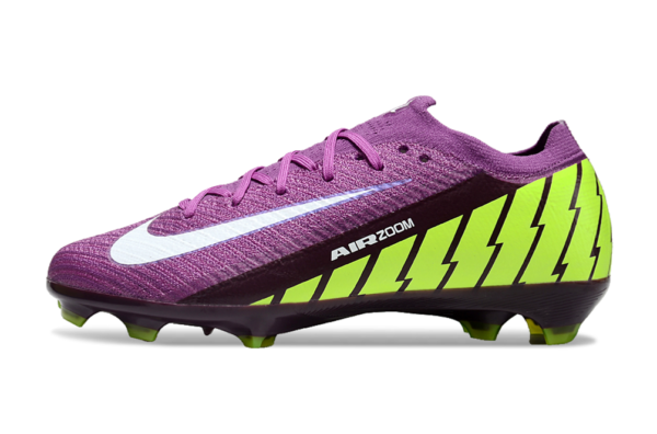 Nike Air Zoom Mercurial Vapor XVI Elite FG (Purple and Volt Green) - Image 4