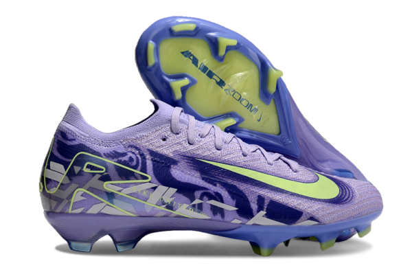 Nike Air Zoom Mercurial Vapor XVI Elite FG (Violet and Lime Green) - Image 12
