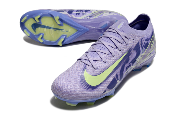 Nike Air Zoom Mercurial Vapor XVI Elite FG (Violet and Lime Green) - Image 2